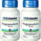 Life Extension Pregnenolone 100 Mg, 100 capsules, 2 Bottle Pack