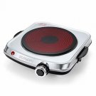 SUNAVO Electric Infrared Burner, 1200W Ceramic Glass Hot Plate, 6 Power Levels S