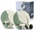 Lekoch 8-Piece Bamboo Tableware Set,Eco-friendly Dinnerware for 2,Bamboo Fiber P