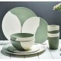 Lekoch 8-Piece Bamboo Tableware Set,Eco-friendly Dinnerware for 2,Bamboo Fiber P