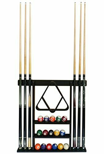 Flintar Wall Cue Rack, Premium Billiard Pool Cue Stick Holder, Made of Solid Har