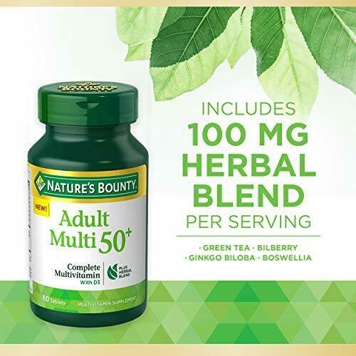 Nature's Bounty Adult 50+ Complete Multivitamin, 80 Tablets