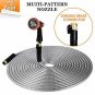 FIXKIT 304 Stainless Steel 75ft Garden Hose, Flexible Premium Water Hose with Up