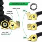 50ft Expandable Garden Hose with 8 Pattern Hose Nozzle - 3/4&acirc;��&acirc;�� Solid Brass Fitti