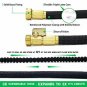 50ft Expandable Garden Hose with 8 Pattern Hose Nozzle - 3/4&acirc;��&acirc;�� Solid Brass Fitti