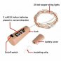Sanniu Bottles Lights, 10 PacksCork Copper Starry Wine Bottle Fairy Lights for B