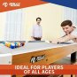 Rally and Roar Tabletop Pool Table Set and Accessories, 40â x 20â x 9â - Mini, T