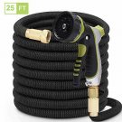 PLSDOIT Flexible and Expandable Garden Hose with 8 Function Nozzle No Kink Flexi