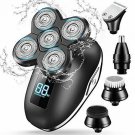 PURKOO Electric Shavers for Men Cordless Rechargeable, 5 in 1 Head Shavers for B