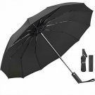 Umbrella,JUKSTG 12 Ribs Auto Open/Close Windproof Umbrellas, Waterproof Travel U