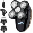 Electric Razor, Men's 5-in-1 USB Rechargeable Waterproof 5D Rotary Shaver Electr