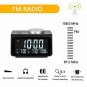 &atilde;��Upgraded&atilde;�� Digital Alarm Clock, with FM Radio, Dual USB Charging Ports, Temperat