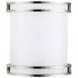 Sunlite 49138-SU LED Half Cylinder Wall Sconce Light Fixture with Brushed Nickel