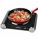 Cusimax Hot Plate Portable Electric Stove Countertop Single Burner 1500W with Ad