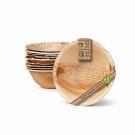 Naturally Chic Palm Leaf Compostable Bowls - 5 Inch Round Biodegradable Disposab