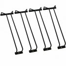 RedDreamer 14-Inch Black Wine Glass Rack, Under Cabinet Wine Glass Holder Stainl