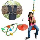 Jungle Gym Kingdom Tree Swing Climbing Rope Multicolor with Platforms Red Disc S