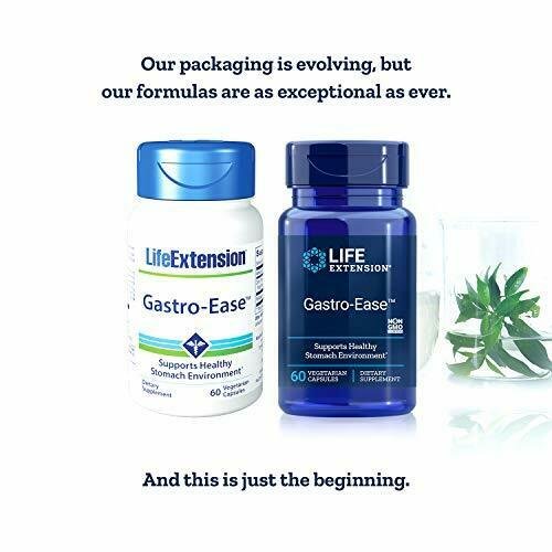 Life Extension Gastro-Ease 60 Vegetarian Capsules