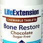Life Extension Bone Restore 60 Chewable Tablets (Sugar-Free Chocolate)