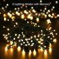 Solar String Lights BrizLabs 72ft 200 LED 8 Modes Solar Powered Fairy Lights Wat