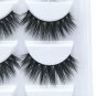False Eyelashes, 3D Faux Mink Fake Eyelashes Handmade Dramatic Thick Crossed Clu
