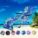 JVJQ Pool Chair Cover with Side Pockets,Microfiber Chaise Lounge Chair Towel Cov