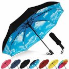 Rain-Mate Compact Travel Umbrella - Windproof, Reinforced Canopy, Ergonomic Hand