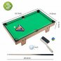 Portzon Mini Pool Table, Premium Tabletop Billiards Mini Snooker Game Set - Ball