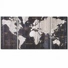 Old World Map Blue Pictures Modern Giclee Canvas Prints Artwork Paintings on Can