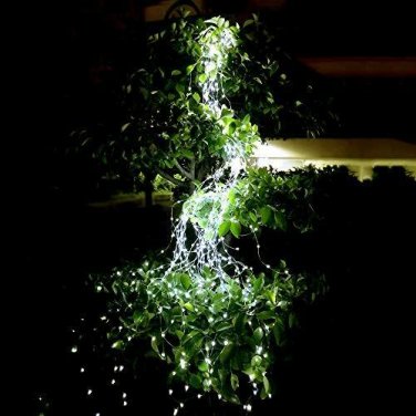 SKYFIRE 2 Pack Solar Powered Twinkle Fairy Lights, 10 Strands 200 LEDs Waterproo