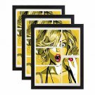 elabo 11x14 Black Picture Frame Collage (3 Pack) - High Definition Plexiglass Di