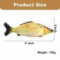 Electric Moving Fish Cat Toy, Realistic Electric Doll Fish, Electric Wagging Fis