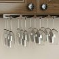 Rustic State 4 Sectional Under Cabinet Wood Stemware Rack 12 Inch Deep (Chestnut