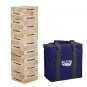 Triumph Large Tumble Tower - Includes 54 Wood Tumble Blocks and Carry Case