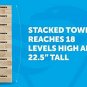 Triumph Large Tumble Tower - Includes 54 Wood Tumble Blocks and Carry Case