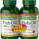 Nature's Bounty Fish Oil 1200 mg Twin Packs, 180-Count per bottle (360 Total Cou