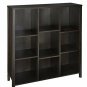 ClosetMaid 16058 Premium Adjustable 9-Cube Organizer, Black Walnut