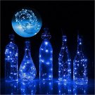 Nurluce Wine Bottle Cork Lights Blue 12 Pack 20 LED Fairy Lights Battery Operate