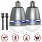 YUNLIGHTS Bug Zapper Light Bulb, 2 Pack 2 in 1 UV LED Mosquito Killer Lamp - Ele