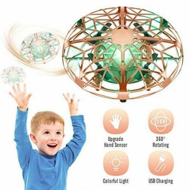 Tesoky Hand Operated Kids Drones,Upgraed Mini Drones Durable Rechargeable and Ea