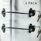 2 Pack Refrigerator Door Locks，Freezer Door Locks，File Drawer Cabinet Locks by R