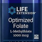 Life Extension Optimized Folate, 180 Veg Tablets, L-Methylfolate 5-MTHF 1000 mcg