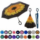 MRTLLOA Double Layer Inverted Umbrella with C-Shaped Handle, Anti-UV Waterproof