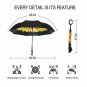MRTLLOA Double Layer Inverted Umbrella with C-Shaped Handle, Anti-UV Waterproof
