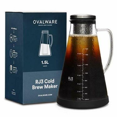 Airtight Cold Brew Iced Coffee Maker (& Iced Tea Maker) with Spout &acirc;�� 1.5L/51oz O