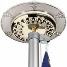 Solar Daisy Widebody Flag Pole Flagpole Light - LED Downlight for Most In-Ground