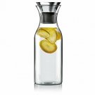 Hiware 35 Oz Glass Carafe with Stainless Steel Silicone Flip-top Lid - Glass Wat