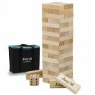 Juegoal 54 Pieces Giant Tumble Tower Blocks Game Giant Toppling Tower Wood Stack