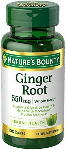 Nature's Bounty Ginger Root Pills and Herbal Health Supplement, Supports Digesti