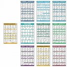 QuickFit 10 Pack - Exercise Workout Poster Set - Suspension Volume 1 & 2, Dumbbe